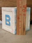 Rubens Ceramic Baby Block Planter Abc Lamb Nursery Decor Vintage