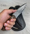 Hunting Knife Damascus Steel Blade Rosewood Handle 150 Layers - Blacksmith Work