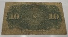 1863 Fourth Issue 4th Series Ten Cent Red Seal Fractional Currency 10 Cents