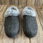 Bobs Skechers Slippers Womens 10 Keepsakes Ice Angel Mules Gray Faux Fur 31204