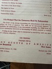 Vintage Order Of The Arrow Ordeal Ceremony Booklet   Sash 1958 Bsa