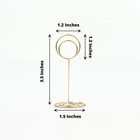 Gold 10 Sign Holders 3 5  Circle Place Card Metal Table Number Stands Events