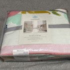 Cloud Island 4 Piece Floral Crib Bedding Set Pink Mint Green Comforter Sheet New