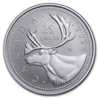 2024 1 Oz  999 Silver Coin Canada Caribou 25c W Winnipeg Mint Mark  W box   Coa