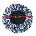 Triple Layer Bath Hair Cap Terry Cloth Lined Shower Hair Cover Eva Exterior
