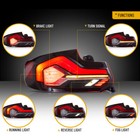 Pair Vland Red Oled Tail Lights For 14-20 Bmw 2 Series F22 F23 F87 M2 Animation