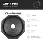 Snappad Xtra  4-pack    Four-point Rv Leveling System Featuring 9    Round Jack