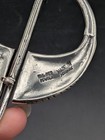 Vintage Tinn-per Norway Pewter Viking Penannular Brooch Pin Scandinavian 32g