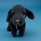 Black Labrador Puppy Dog Vintage Beanbag Plush Russ Berrie Toy 10  Beanie Figure