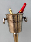 Wine Nautical Cooler Ice Floor Standing Silver Champagne Bucket Distressed Look