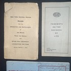 Vintage New York Central Railroad Lot  1940s-60s Rule Books   Timetables - 18pc