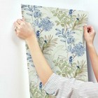 Handpainted Songbirds In Branches Blue  Green And Brown Wallpaper  Tl1928  York