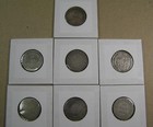 Newfoundland 25   20 Cents Lot Of 7 Silver Coins  Different Dates 1872 To 1917