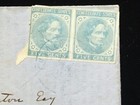 Va Charlottesville Confederate Cover Csa  7 Pair  W content