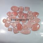 250 Crt Wholesale Lot Hot Pink Rose Quartz Cabochon Gemstone Aaaa