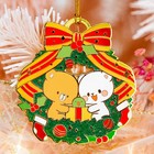 Milk Mocha Bear  Enamel Christmas Ornament - Milk   Mocha 2022