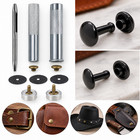 100pcs Double Cap Rivets 5-10mm Metal Studs For Leather Bags Belt Diy Craft