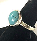 Vintage Sterling Silver 925 Women s Turquoise Ring  Southwestern Size 9
