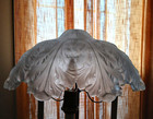 Vintage Art Deco Lalique Style 17  Round Ceiling Light Shade