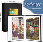 6 Pcs Small Photo Album 4 X 6 Pictures Linen Cover With Front Window Scrapbook H