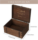 Large Mr And Mrs Wedding Keepsake Box For Couples  Wooden Memory Box With Lid Fo