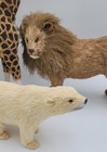 Beautiful Antique Vintage Handmade Folk Art Paper Mache Lion 14    Jungle Bedroom
