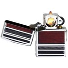 Zippo Windproof Lighter Pipe Steel And Wood High Polish Chrome  28676 