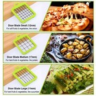 4in1 Food Vegetable Cutter Onion Fruit Dicer Chopper Veggie Slicer Kitchen Tools
