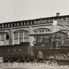 Vintage Prr 1187 Steam Locomotive Train Roundhouse Photo 4x5 B w Gelatin Orig
