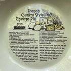 Vintage Watkins  1983 French Country Style Cheese Pie Plate With Recipe 10    X 2   