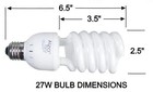 Alzo 27w Cfl Photo Light Bulb 5500k  1300 Lumens  120v  Pack Of 4