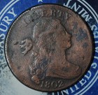 1802 Draped Bust Large Cent Bent    y576