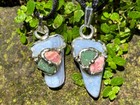 Blue Lace Agate Tranquility Crystal Necklace Aventurine Rhodochrosite Positivity