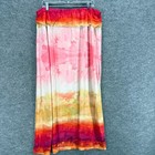 Cato Skirt Women 22 24w Plus Pink Striped Maxi Long High Rise Pull On Casual