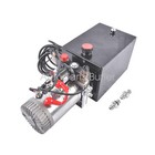 12v Dump Trailer Pump 8 Quart Double Acting Hydraulic Power Unit 0 91gpm 3200psi