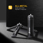 Metal Mini Tripod  Compact Desktop Stand For Gimbal And All Cameras  Black