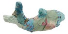 Marine Great White Shark Hand Crafted Paper Mache Colorful Sari Fabric Figurine