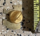 Lapel Hat Pin Pinback Tie Tack Cow Heffer Gold Tone Enamel Black White  z
