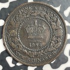 1864 New Brunswick Large Cent Lot t3646 Nice 