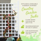Dura-trel Country Garden 35 X 66 Inch Vinyl Outdoor Garden Patio Trellis  White