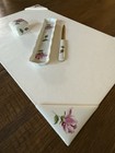 Rare Vintage Limoges France Porcelain Desk Set Pen Letter Opener Blotter Trinket