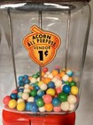 Vintage Acorn Glass Globe Gumball Candy Nut Vending Machine 1c Works-no Key