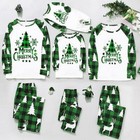 Christmas Family Matching Outfits Mom Dad Kids 2 Pieces Pajamas Set Baby Rompers