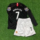 Kids Ronaldo 7 Manchester United 2007 2008 Kit Jersey Shorts Vintage Football