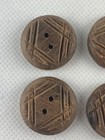 Set Of Vintage Wood Buttons Bu14