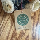 Boyds Bear Becky Green Plaid Jumper   Bow Jointed Plush Teddy Bear