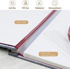 Large Photo Album Self Adhesive 4x6 11x10 6 Inches 40 Pages  Gray