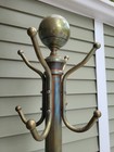 Vintage Brass 75 1 2  Floor Hall Tree Coat Rack Stand  28 1 2      The Base  read