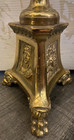     Pair Of Antique Brass Baroque Catholic Church Altar Candle Sticks 21 125 