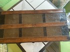  Antique Flat-top Steamer Trunk   Vintage Wood   Metal Storage Chest